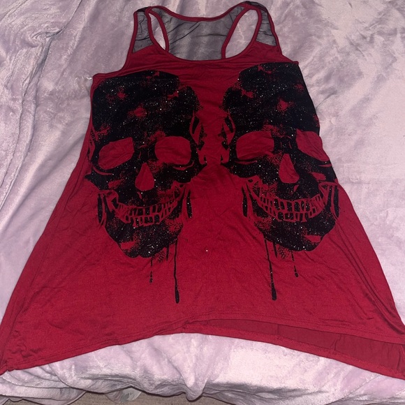 Red Skull Tank Top - Picture 3 of 5